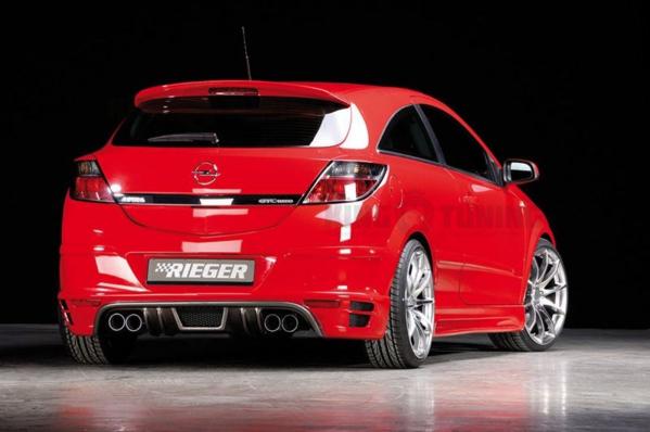 Накладка на задний бампер Rieger для Opel Astra H GTC