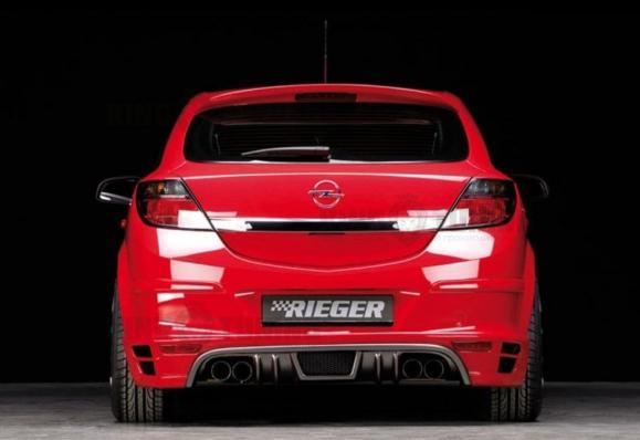 Накладка на задний бампер Rieger для Opel Astra H GTC