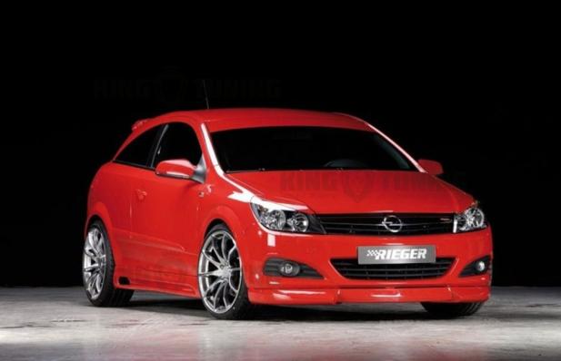 Накладка на передний бампер Rieger для Opel Astra H GTC