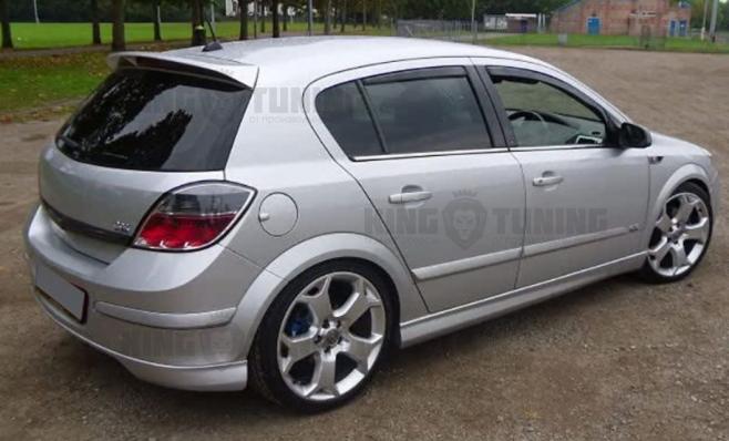 Накладки на пороги OPC Line для Opel Astra H 5D