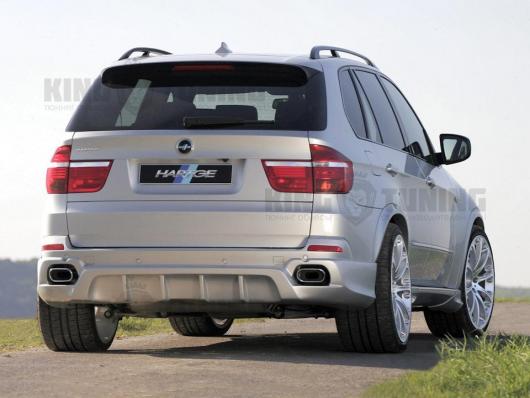 Задний бампер HRT на BMW X5 E70 (дорестайлинг)