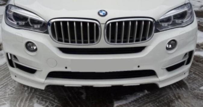 Накладка на передний бампер BMW X5 F15 ExelExp