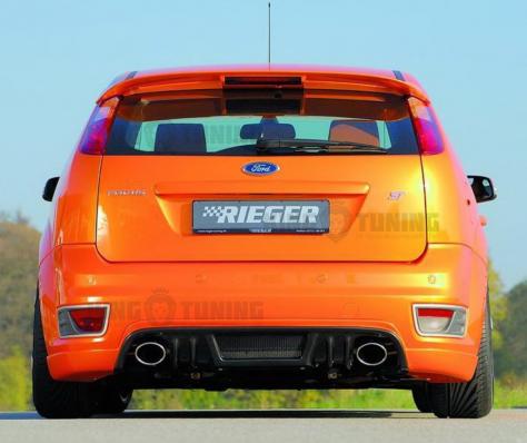 Юбка на задний бампер Rieger Sport дорестайлинг на Ford Focus 2