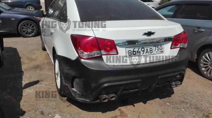 Задний бампер MyRide Interceptor Cruze дорестайлинг 2008-2012