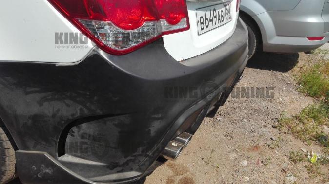 Задний бампер MyRide Interceptor Cruze дорестайлинг 2008-2012
