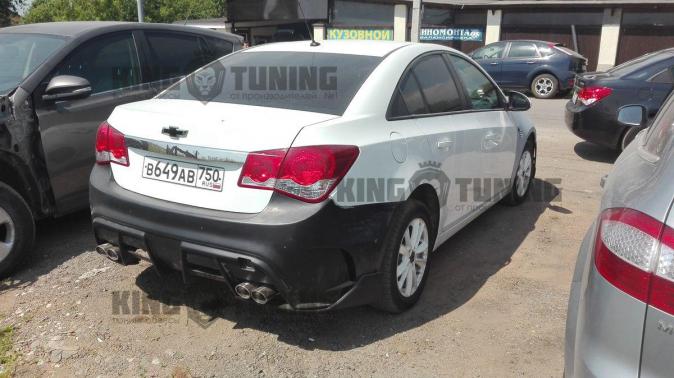 Задний бампер MyRide Interceptor Cruze дорестайлинг 2008-2012