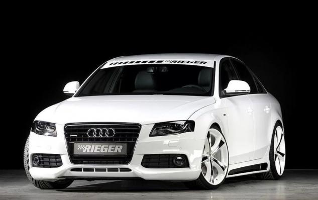 Пороги Rieger Audi A4 B8 дорестайлинг 2007-2011 седан